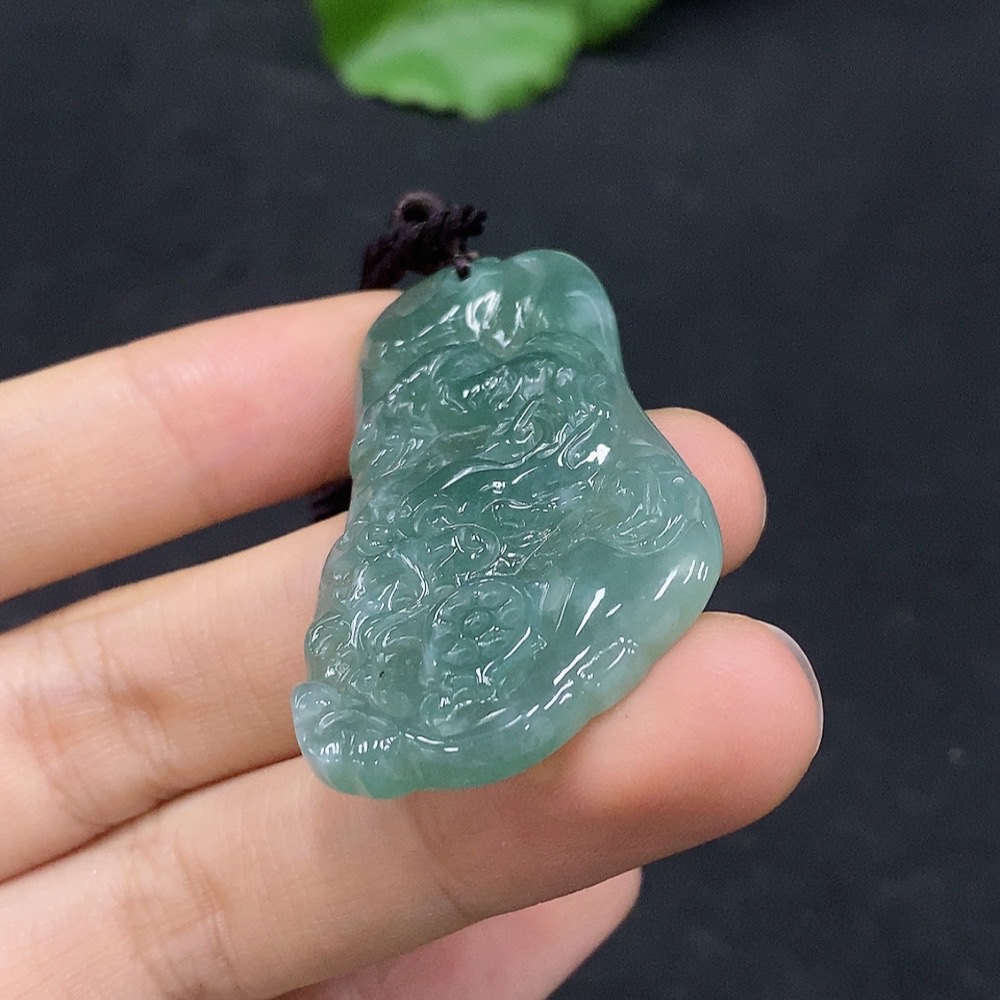 F30549660 JadeiteDragon Pendant (Total weight: approx. 13.5g)