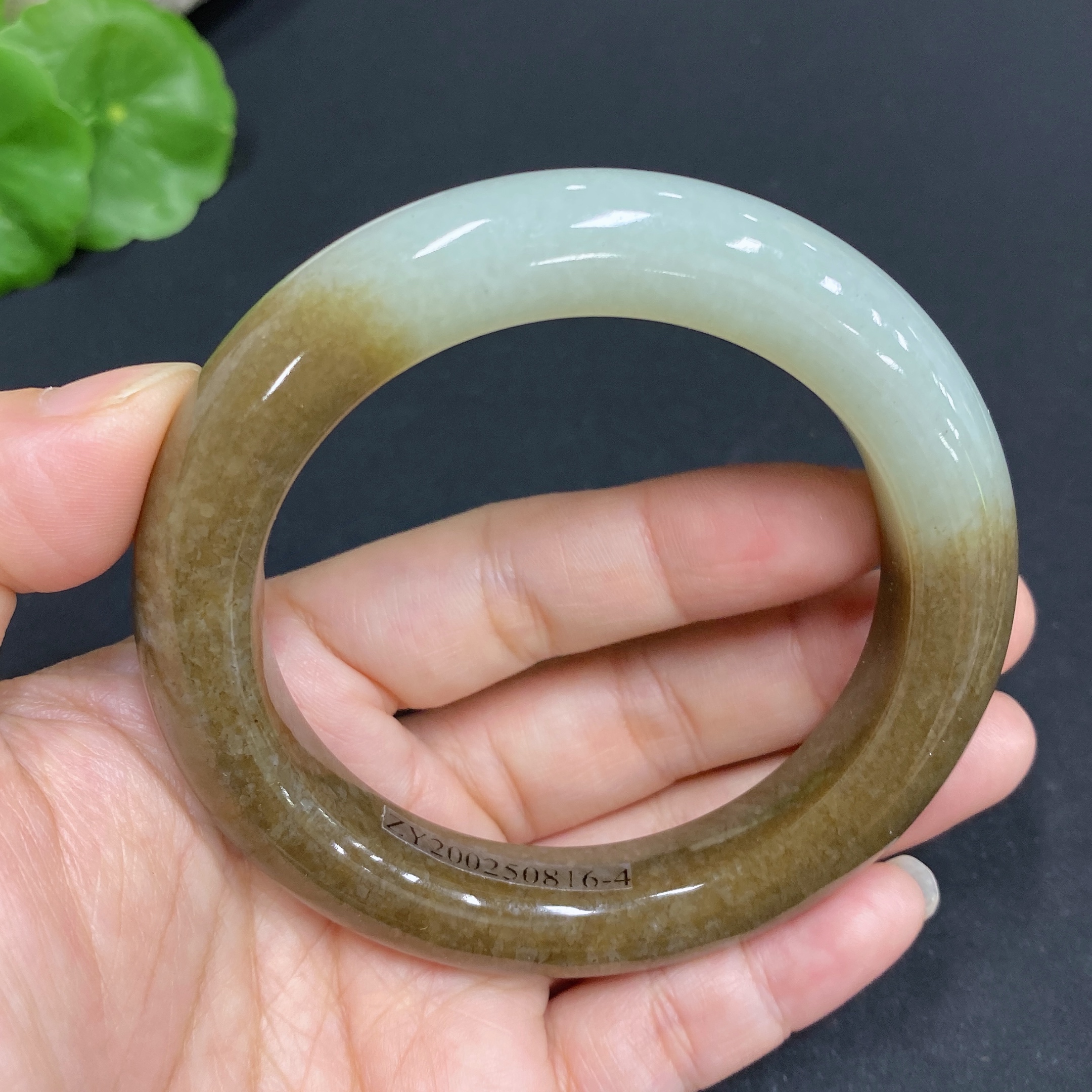 H33860007 Hetian Jade Round Bracelet Size 56.8 Total Weight Approx. 71.8g