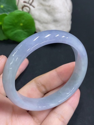 F32801983 Jadeite Round Bangle Size 54.4 Total Weight Approx. 47.7g