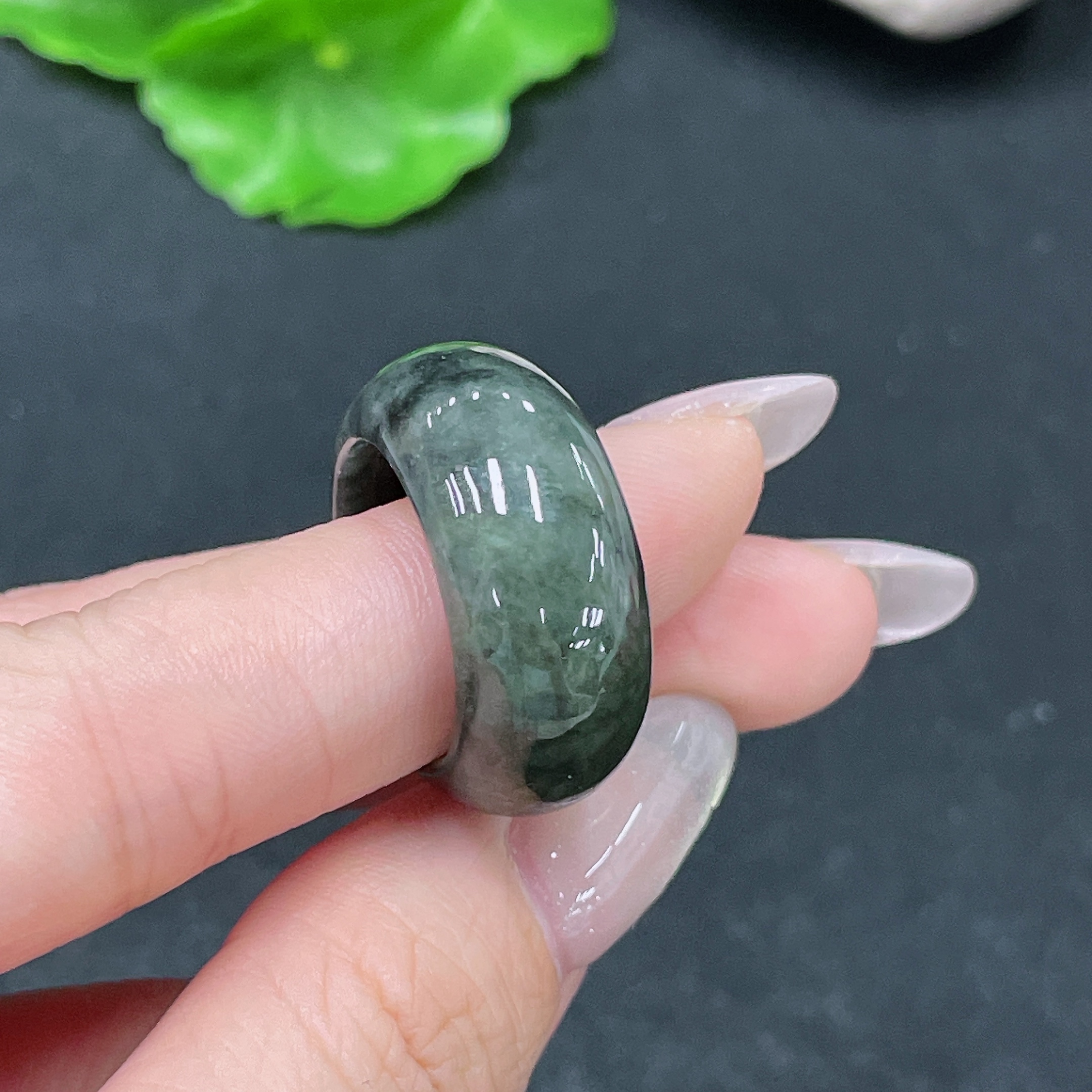 F35138412 Jadeite Ring Total Weight Approx.8.74g Size 14