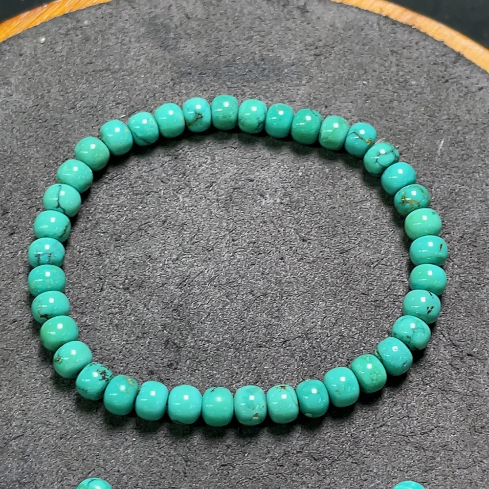C34993772 Turquoise Bracelet + Small Beads (Contains Other Mineral Components, Total Weight Approx. 6.15g, Sell as a Lot)