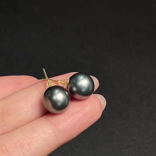 C31679614 Seawater Pearl Earrings Non-Gold Total Weight Approx. 3.74g Size About 10.3mm