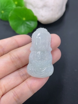 F41935466 翡翠宝宝佛挂件 货品总重约8.7克