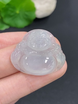 F42967014 翡翠佛公挂件 货品总重量约6克