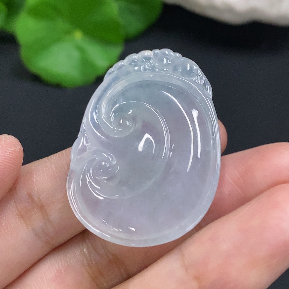 F31647970 Jadeite Ruyi Pendant, Total Weight Approx. 12.8g