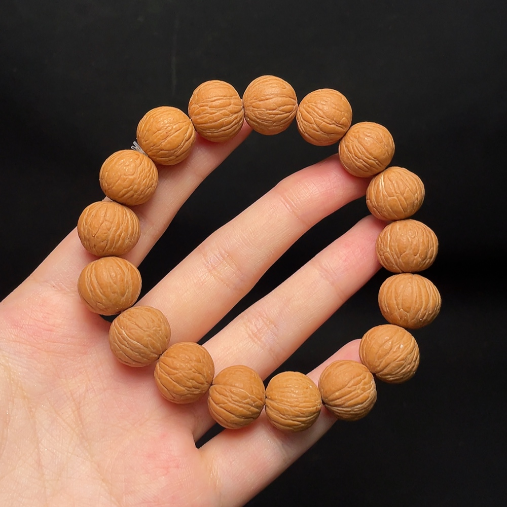 W33937057 Monkey Head Bead Bracelet, Total Weight Approx. 27.95g, Size About 14.5mm
