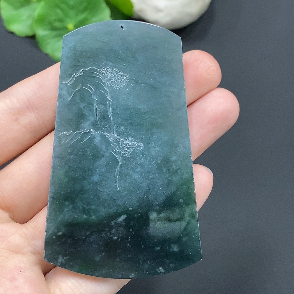 F17892614 Jadeite Landscape Pendant Total Weight 42.010g