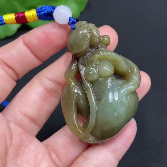 H31583727 Hetian Jade Handheld Piece: National Beauty and Heavenly Fragrance