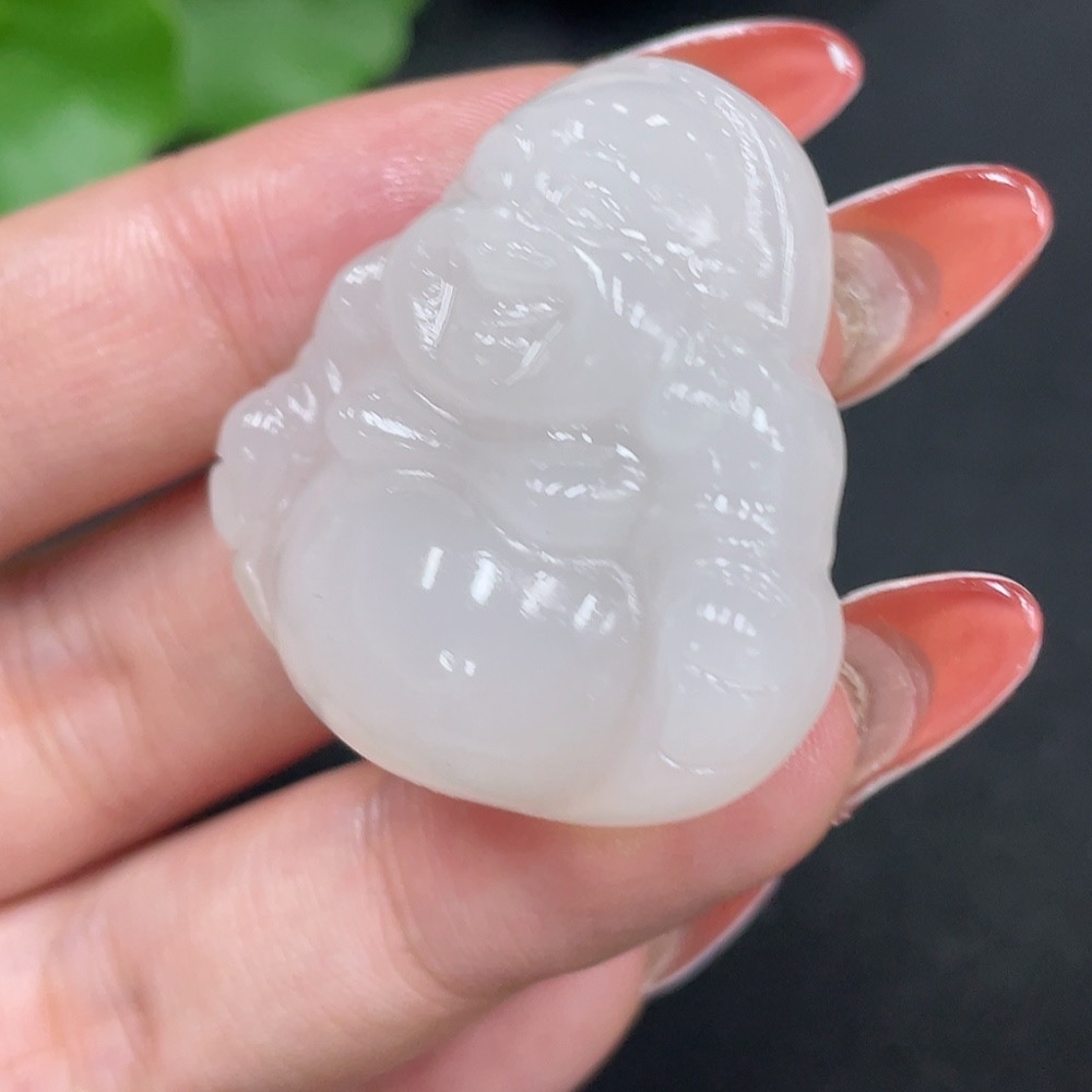 H34027052 Hetian Jade Pendant Buddha Total Weight About 19.6g