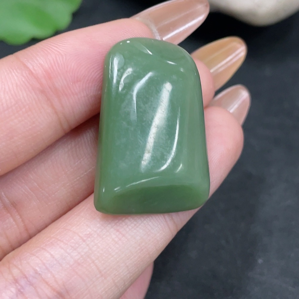 H32706363 Hetian Jade Pendant Plain Pendant Total Weight About 6.4g