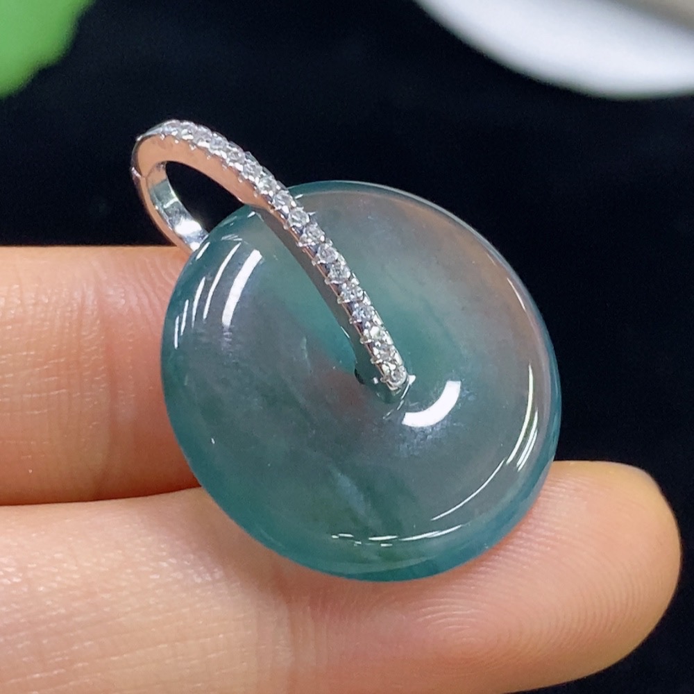 F35137008 Jadeite Safety Buckle Pendant Total Weight Approx. 5.04g Non-Gold