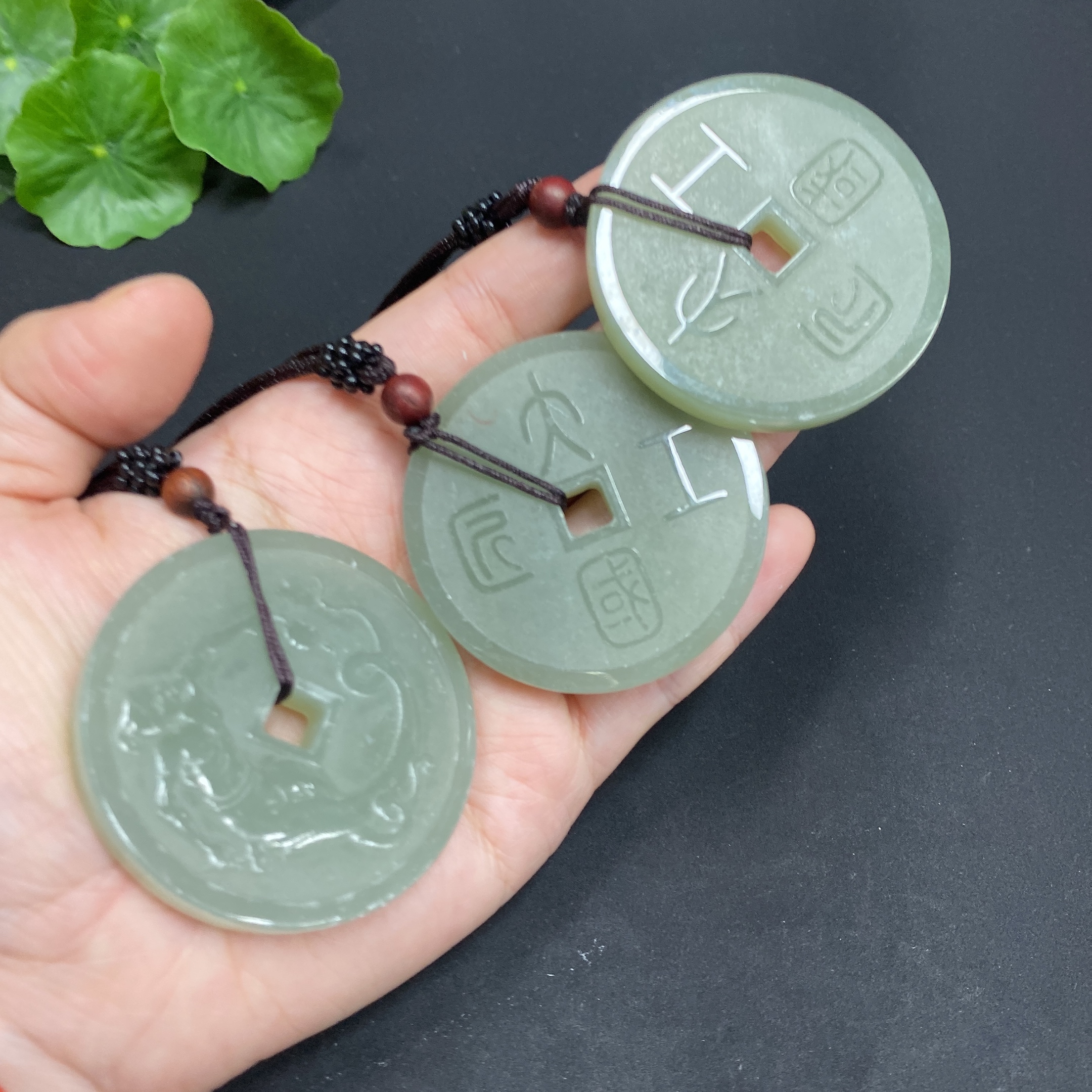 H24727015 Hetian Jade Pendant, Master Craftsman, Total Weight Approx. (with rope) 91.1g