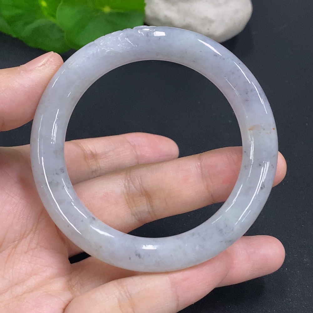 F28247633 Jadeite Round Bangle Size 51.4 Total Weight Approx. 44.2g