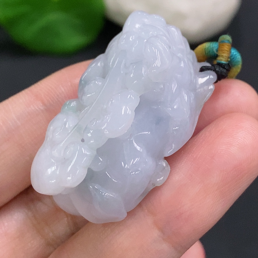F33882651 Jadeite Pixiu Pendant Total Weight Including Rope Approx. 25g