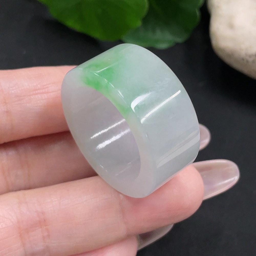 F35082073 Jadeite Ring Size 29 Total Weight Approx. 14.8g