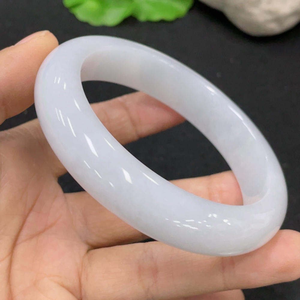 F31613116 Jadeite Round Bangle Size 55.7 Total Weight Approx. 58.46g