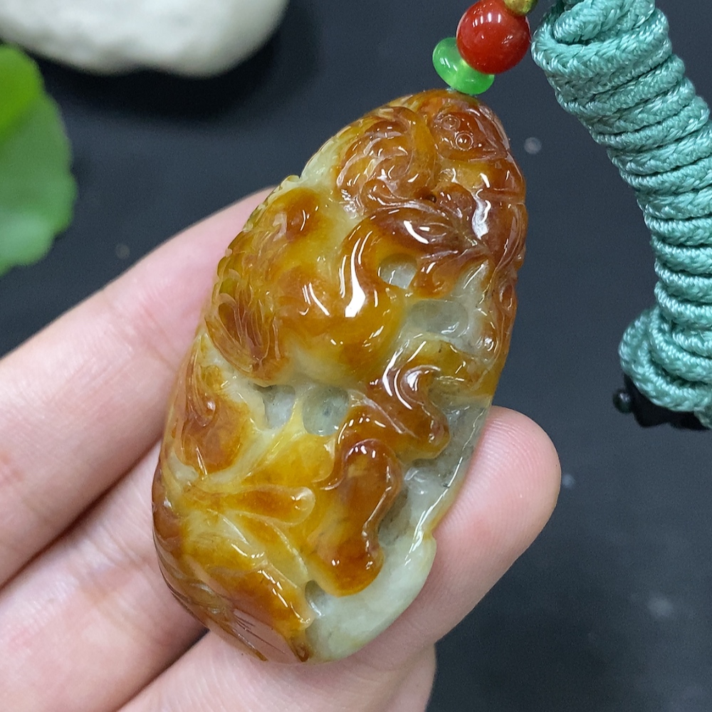 F28250070 Jadeite Pendant Total Weight Approx. 39.92g Color Origin Undetermined