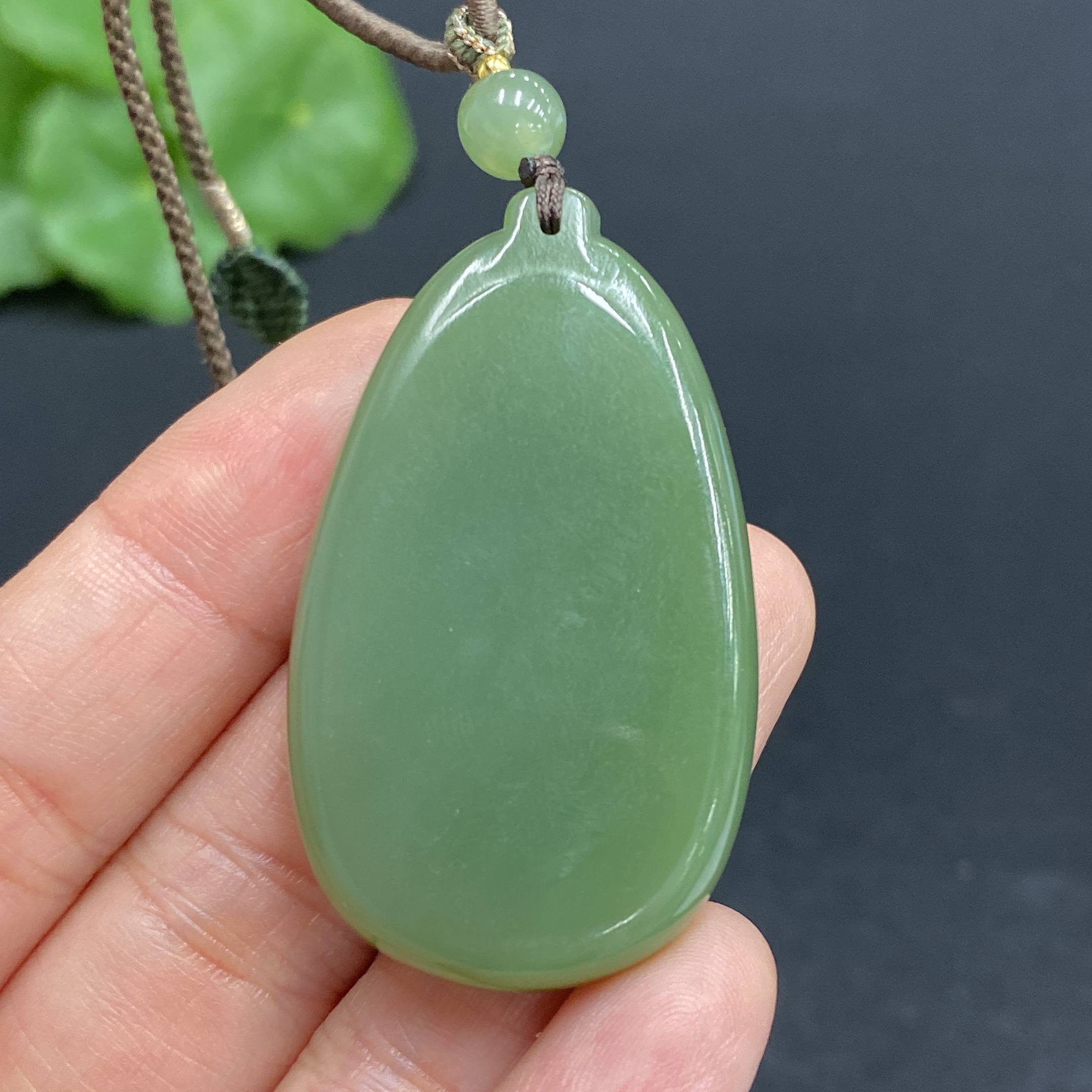 H28281210 Hetian Jade Plain Pendant