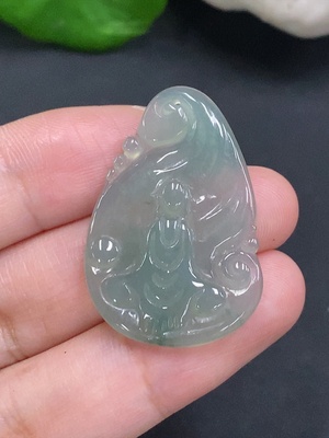 F33933113 Jadeite Enlightenment Pendant Total Weight About 4.1g