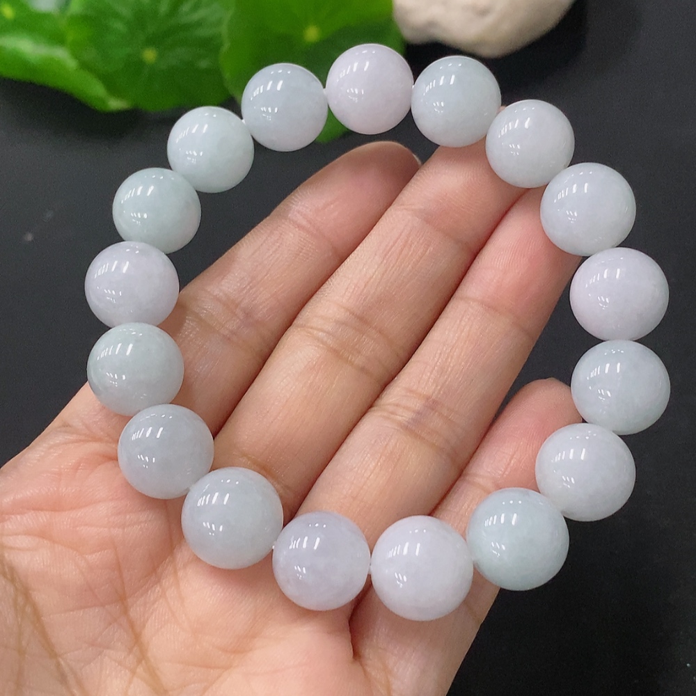 F35116314 Jadeite Bracelet Beads 11.8mm Approx. Total Weight 46.82g