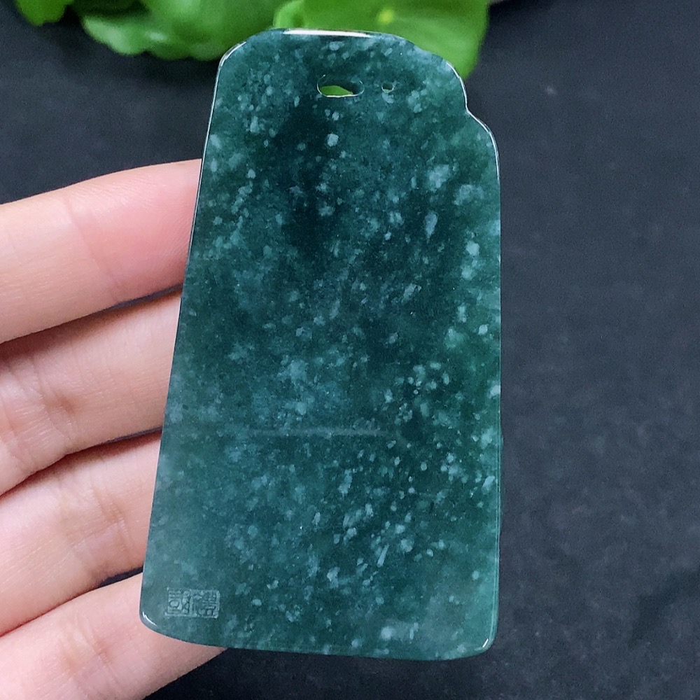 F32729021 JadeiteBamboo Pendant (Total weight: approx. 43.6g)