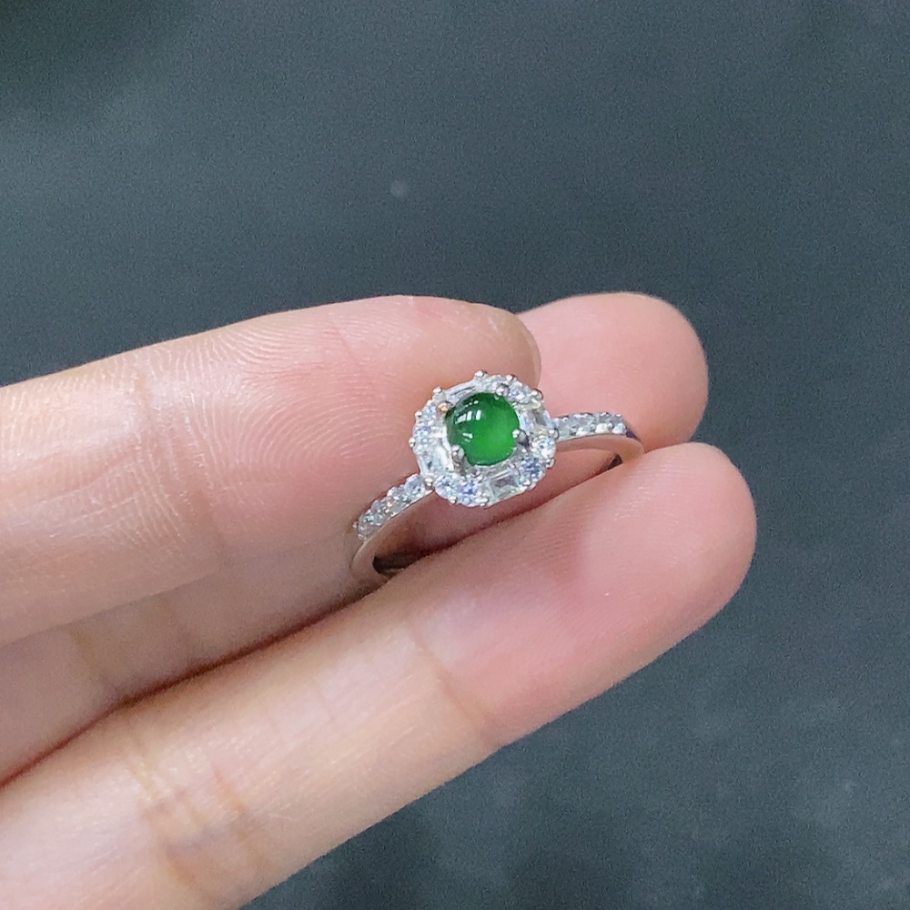 F32711364 Jadeite Bead Necklace Ring Sell as a Lot Non-Gold