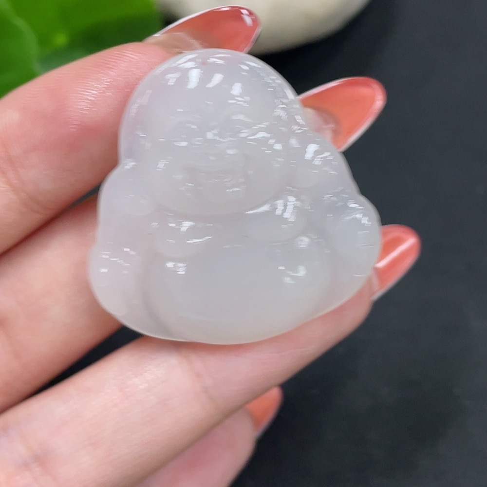 H34027051 Hetian Jade Pendant Buddha Total Weight Approx. 10.1g