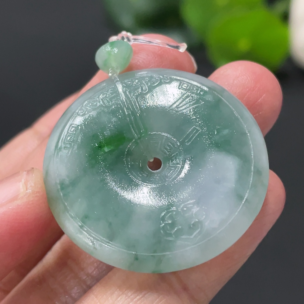 F33909384 Jadeite Unpolished Safety Pendant, Total Weight Approx. 10.1g