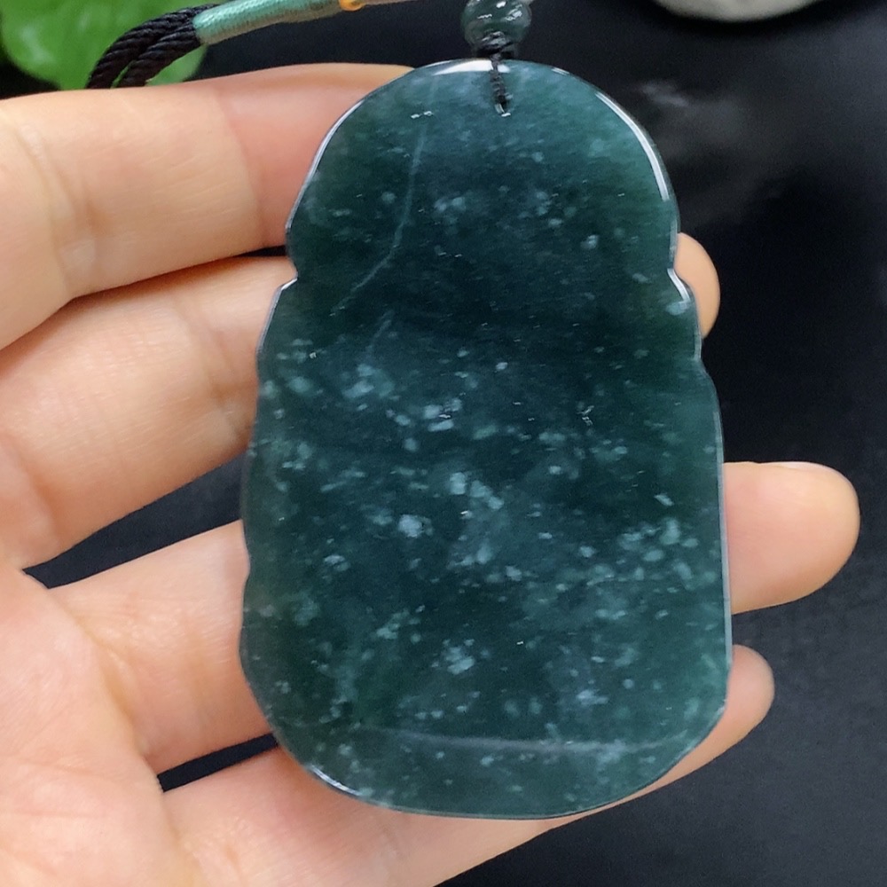 F28205074 JadeitePendant Total Weight Approx. 48.43g God of Wealth