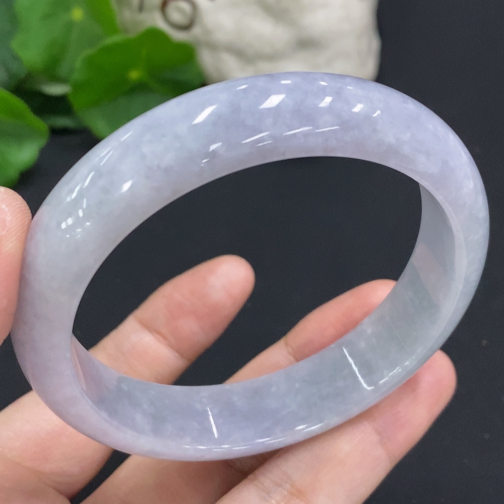 F34070515 Jadeite Round Bangle Size 59.3 Total Weight Approx. 61.5g