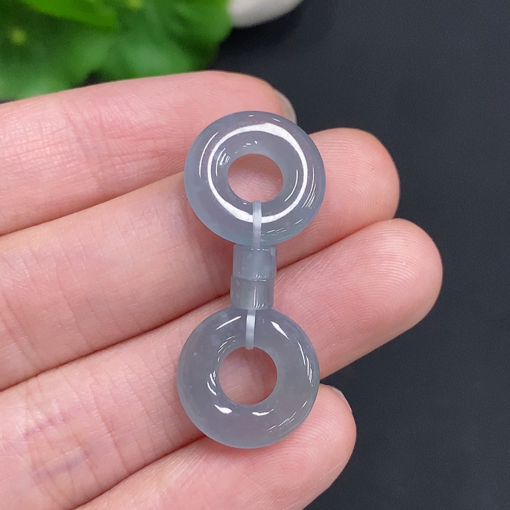 F35125394 Jadeite Donut Sell as a Lot Total Weight Approx.6.63g