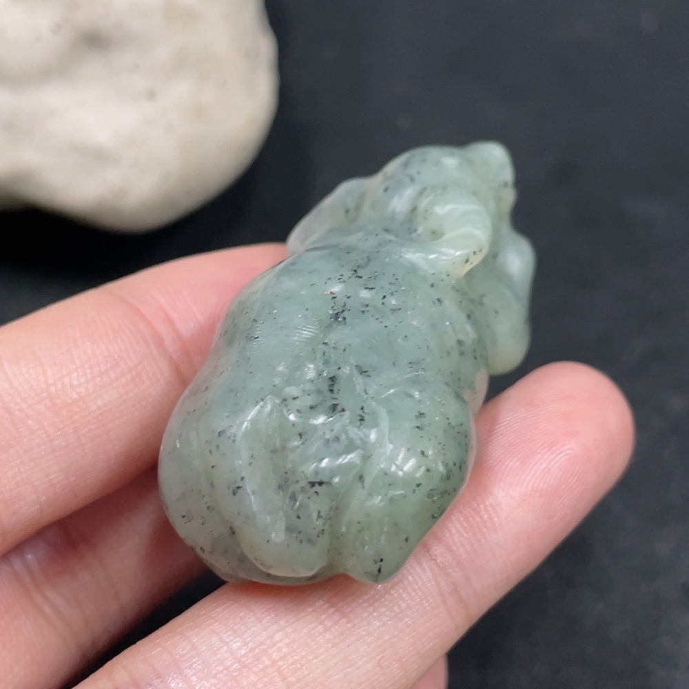 H31582754 Hetian Jade Pendant Ox Total Weight Approx. 37.1g