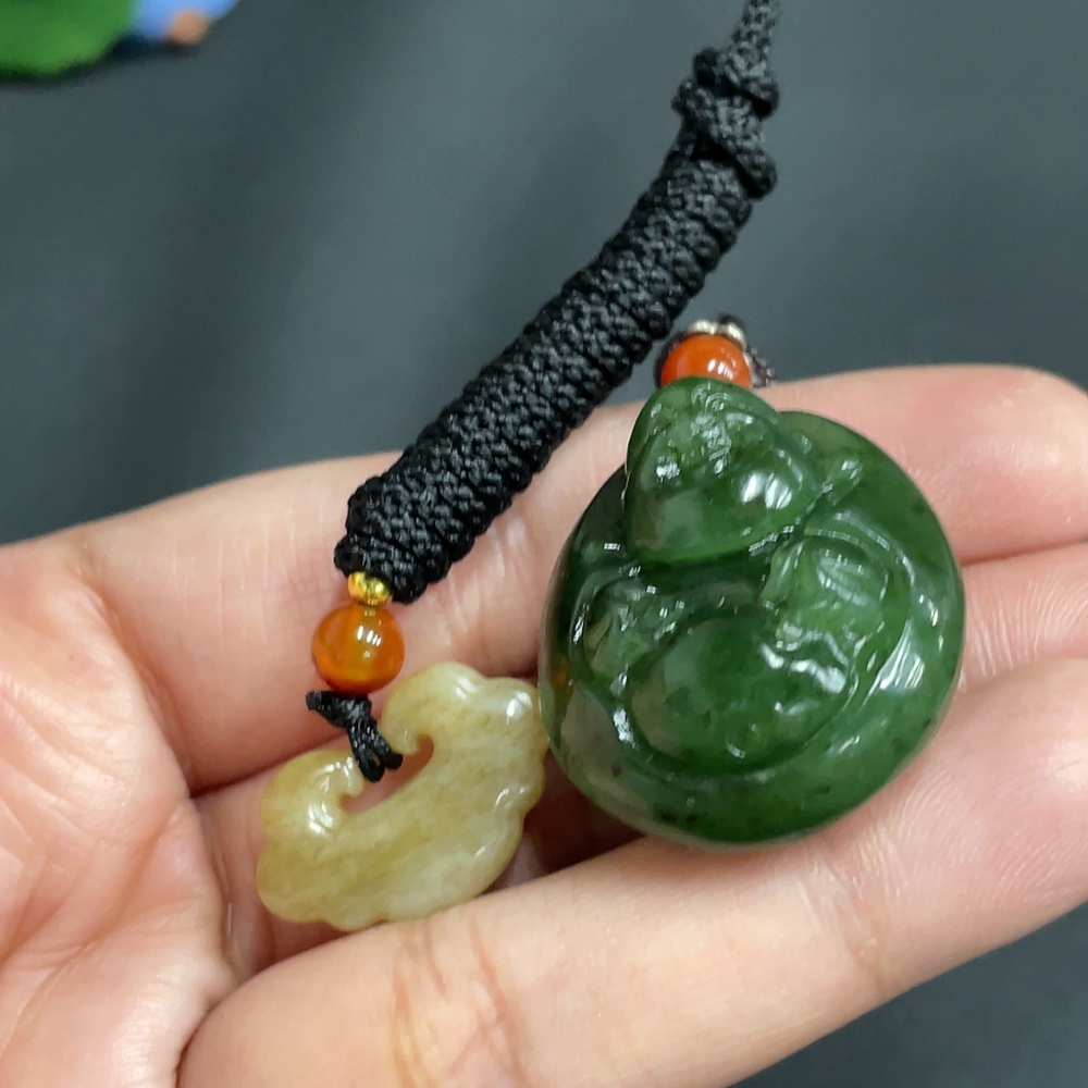 H25909071 Hetian Jade Pendant - Buddha - Ruyi