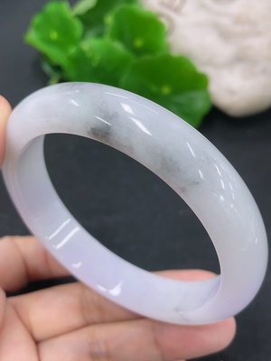 F46569559 翡翠正圈手镯 货品总重约53.57g 57圈口