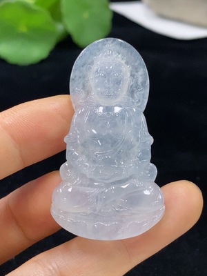 F33929031 Jadeite Guanyin Pendant Total Weight Approximately 13.92g