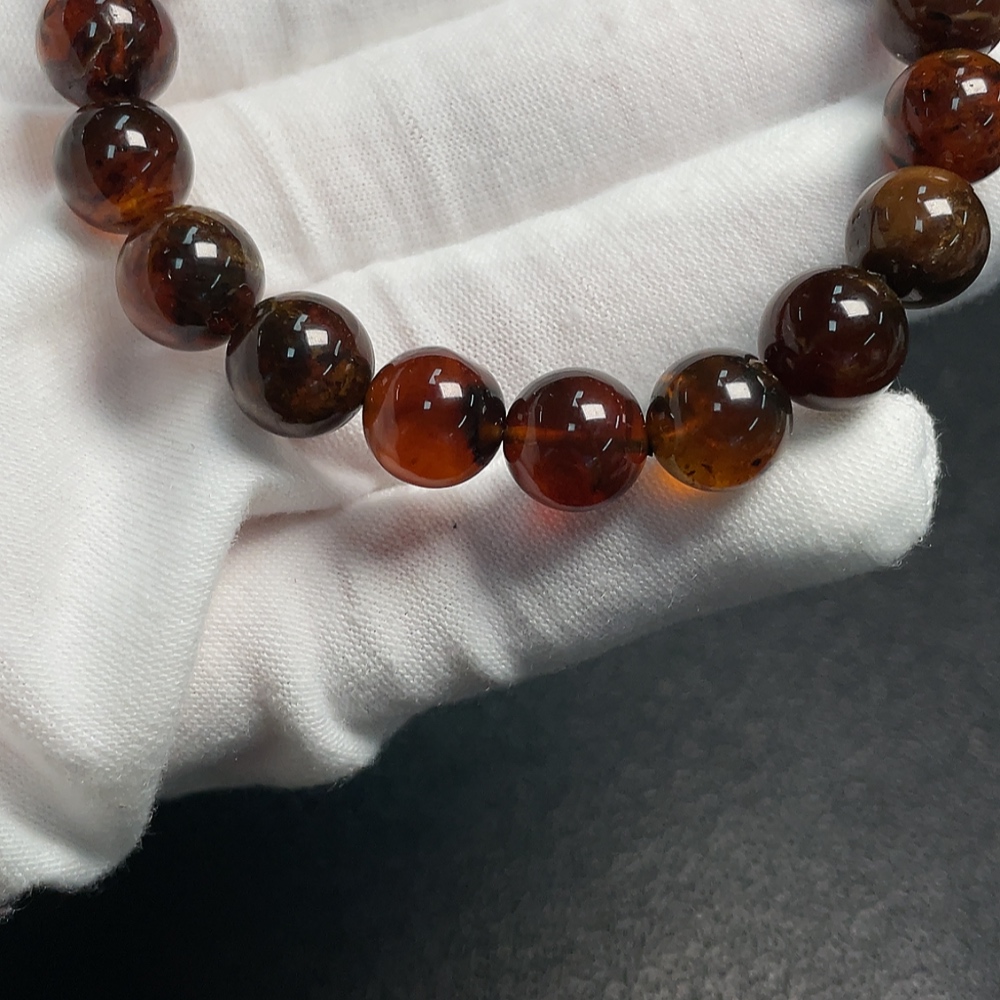 C35183051 Amber Beeswax Bracelet Total Weight Approx. 9.97g Size About 9.7mm