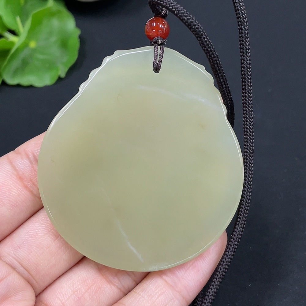 H28245576 Hetian Jade Pendant - Landscape Plaque