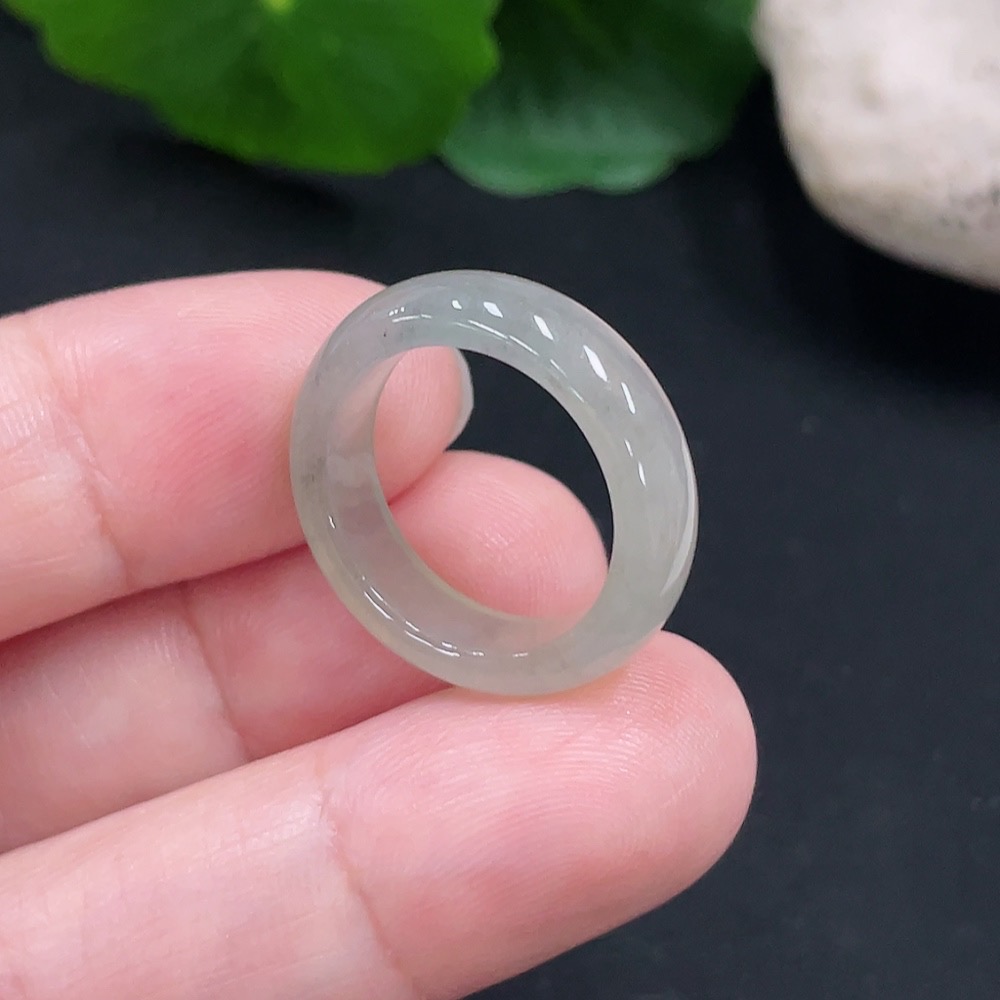 F31627196 Jadeite Ring Size 10 Total Weight Approx. 2.7g