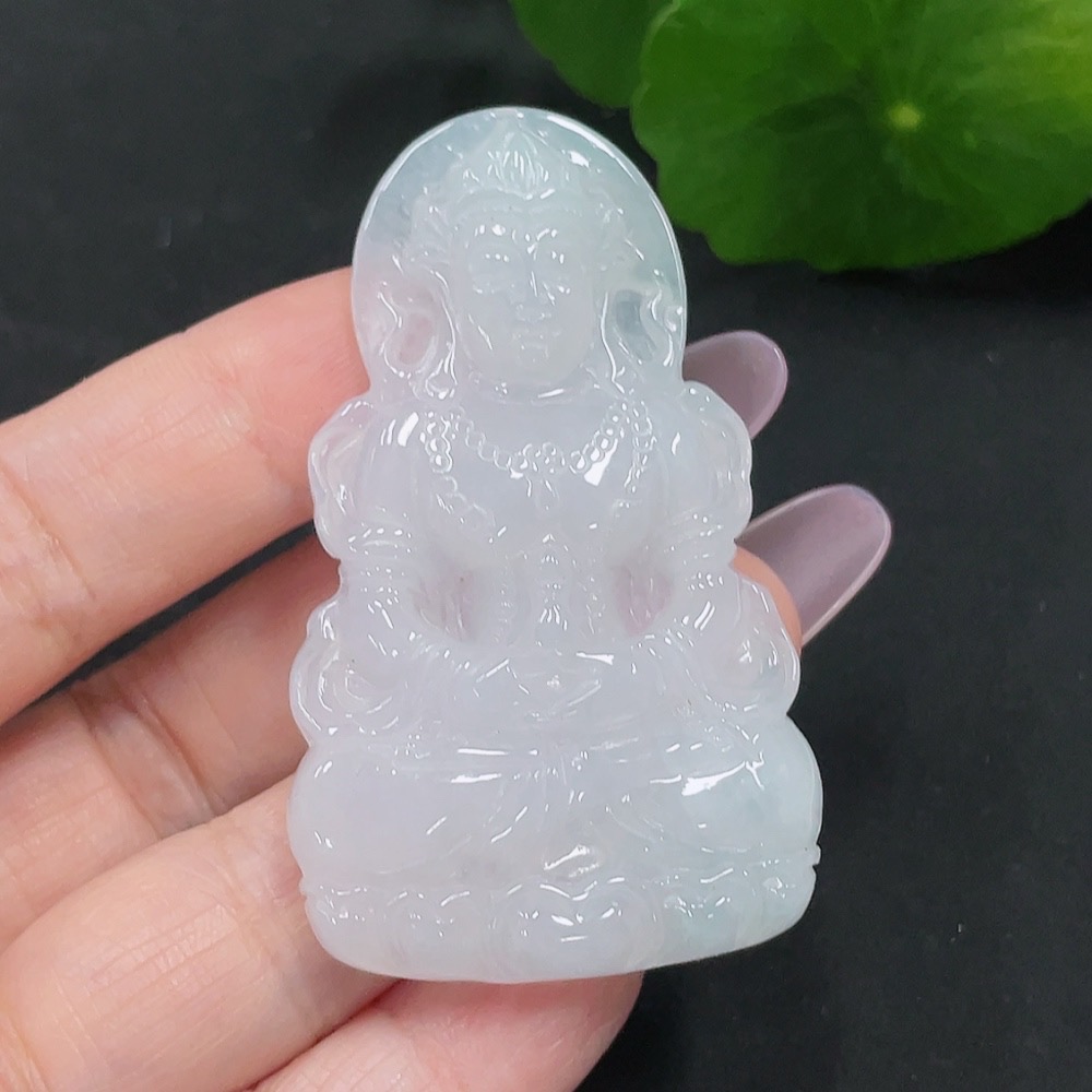 F35129752 Jadeite Tara pendant, total weight about 20 grams