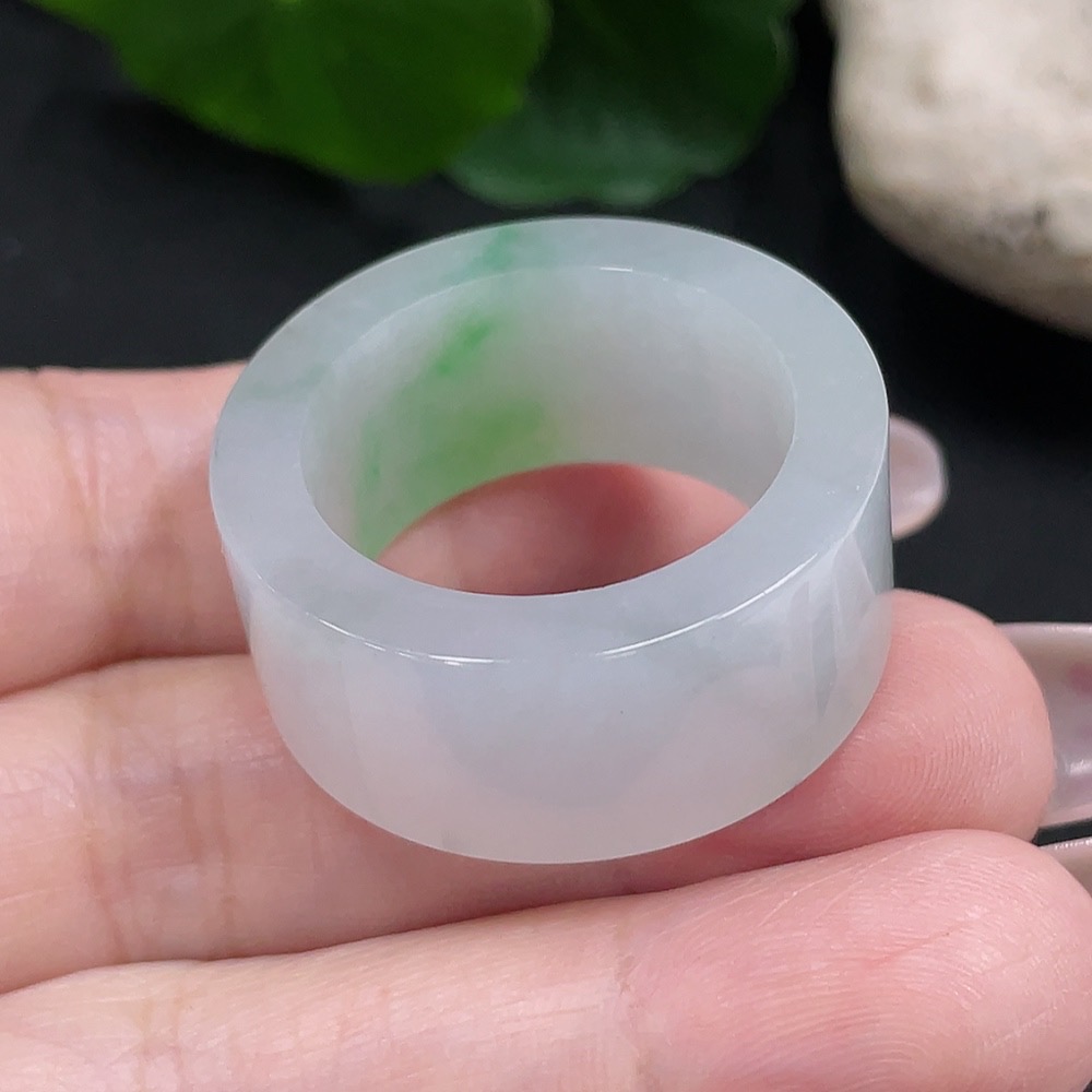 F35082073 Jadeite Ring Size 29 Total Weight Approx. 14.8g