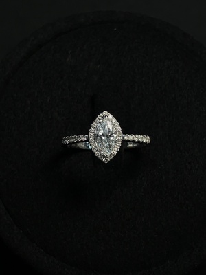 Z41929416 钻石戒指 18k金 货品总重约2.19克 圈口14 印记d0.190ct