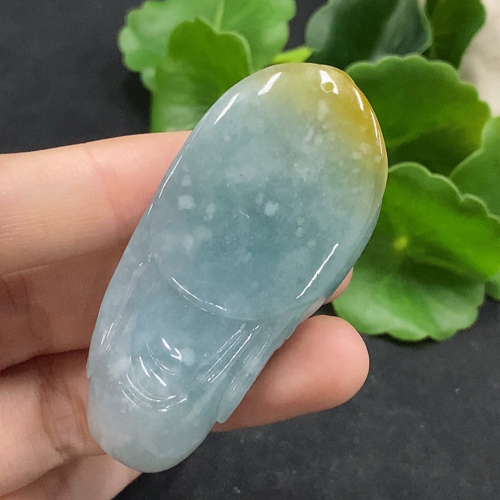 F35090134 Jadeite Buddha Pendant Total Weight Approx. 45g