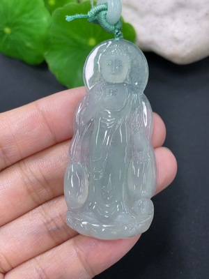 F41934016 翡翠挂件佛牌 货品总约重15.2g