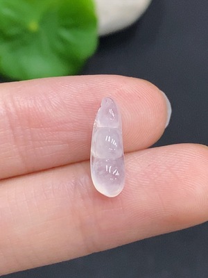 F36262519 Jadeite Lucky Bean Pendant, Total Weight Approx. 0.5g