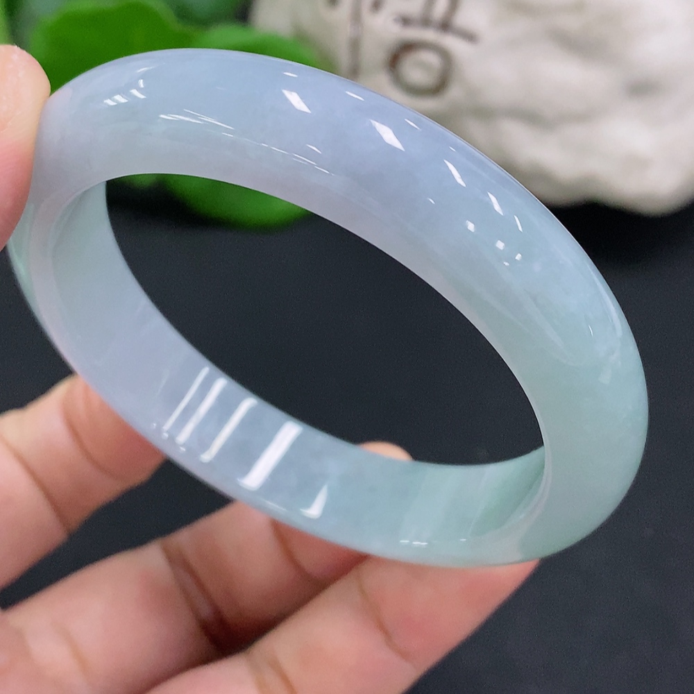 F33904727 Jadeite Round Bracelet Size 53.9 Total Weight Approx. 48.3g