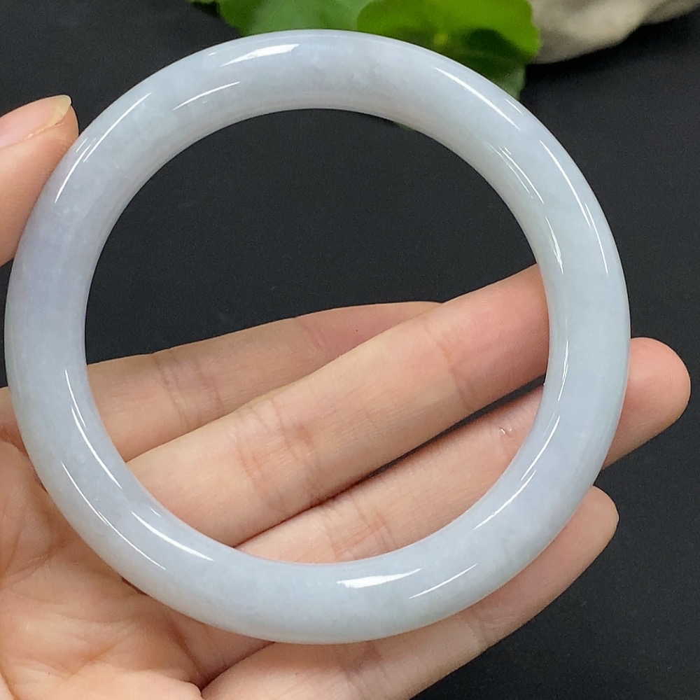 F33926851 Jadeite Round Bangle Size 57.3 Total Weight Approx. 54.39g