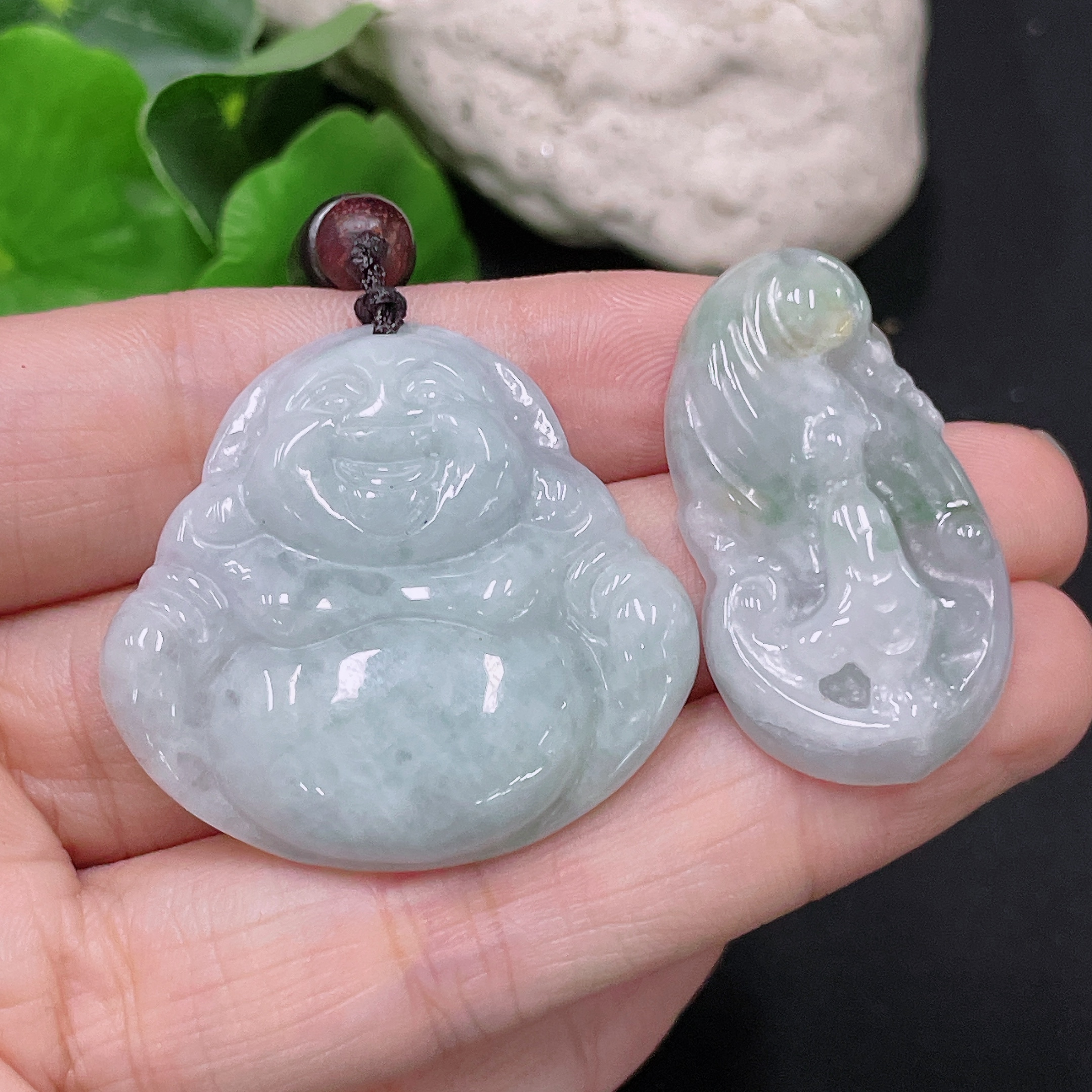 F33893017 Jadeite Buddha Pendant Buddha Enlightenment