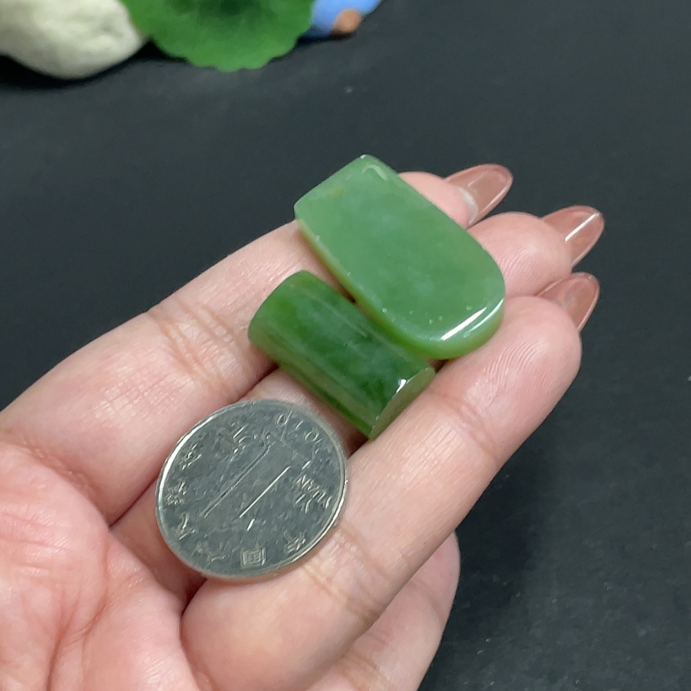 H34011268 Hetian Jade Jasper Inlaid Pendant, Total Weight Approx. 11.7g