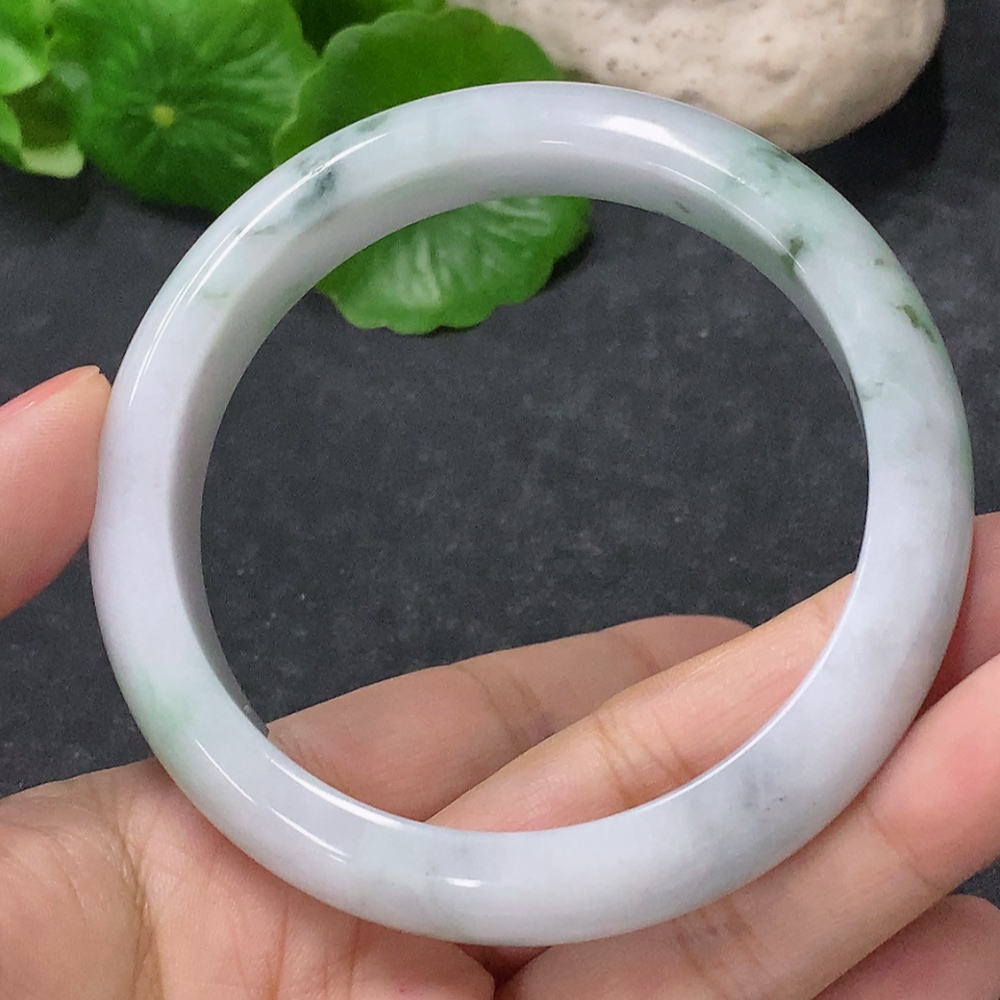 F34977068 Jadeite Round Bracelet Size 58.5mm Total Weight Approx. 58.93g Contains Other Mineral Components