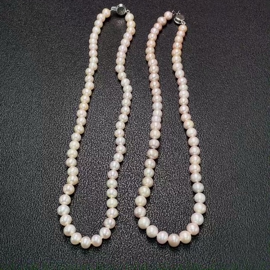 C35091908 Pearl Bead Necklace Non-Gold Total Weight Approximately 63.41g Sell as a Lot